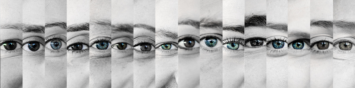 Photos of the eyes of all employees of the Bulle Architectes agency in Bordeaux.